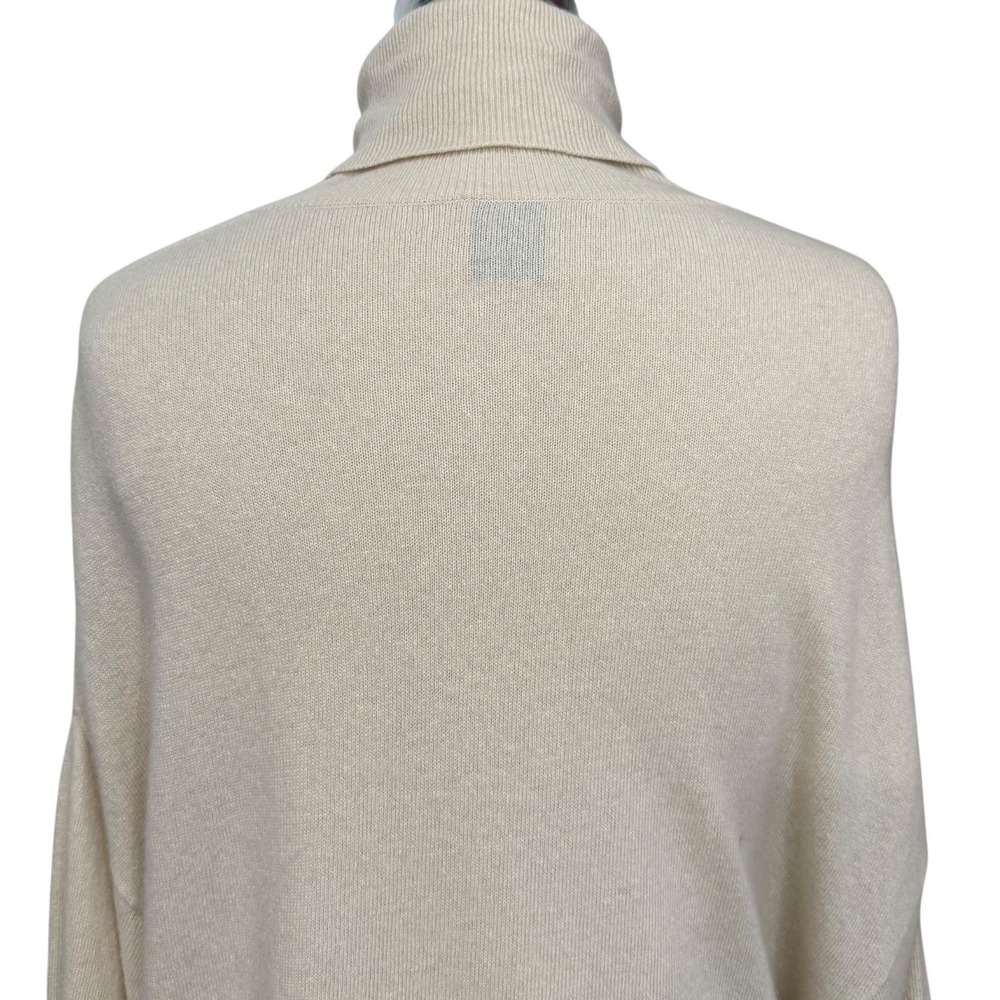 Nude Brand Knit Turtleneck Sweater Oversized Italian 46 XL Wool Cashmere Blend - Picture 8 of 12